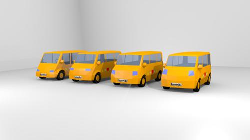 van (low poly) with shape keys preview image
